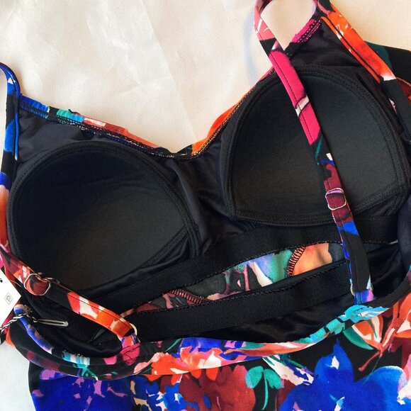 Magicsuit Rita Tankini Two Piece Swimsuit Top/Bottom Women's 8 Flower Child NWT - Picture 12 of 14